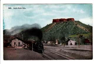 Castle Rock Colorado CO RR Railroad Depot Old Postcard Vintage Douglas 