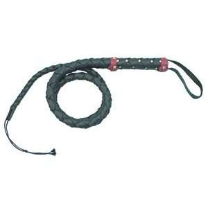  Black Leatherette Bullwhip 55 A Recreation Whip 