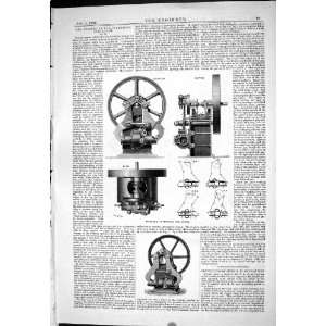 : 1885 ENGINEERING GAS ENGINES INVENTIONS EXHIBITION ATKINSON ARMOUR 