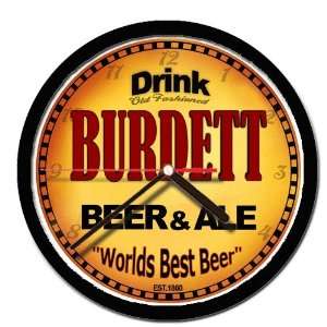  BURDETT beer and ale cerveza wall clock: Everything Else