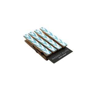  Susy Jack magnetic clothespins   ikat turquoise Office 