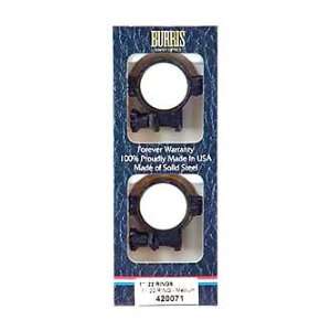 Burris Standard Ring 1 Med Gloss Aluminum .22 Cal Sports 