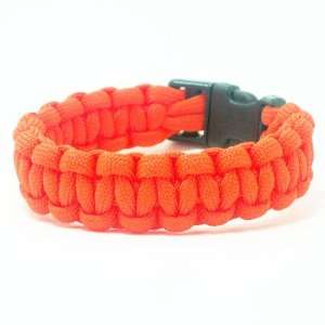  Outdoor Bunkers Cobra Survival Bracelets , Safety Orange 