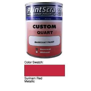 Quart Can of Surinam Red Metallic Touch Up Paint for 1983 Audi 5000 
