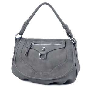 MDQ00227DG Dark Gray Deyce Naomi Quality PU Women Satchel Bag 