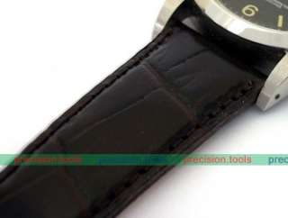 pcs Black & Brown 20mm Leather Band Watch Strap For Submariner 