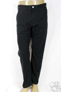   505 Trouser Black Sits at Waist Straight Leg Mens Pants New  