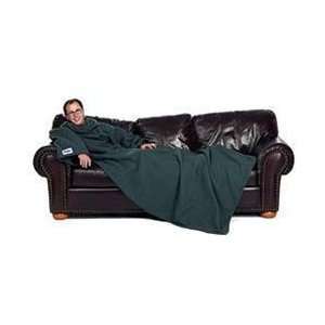  Fleece Blanket with Sleeves   Hunter Green