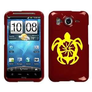  HTC INSPIRE 4G YELLOW TURTLE ON A RED HARD CASE COVER 