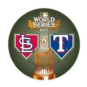  MLB 2011 World Series Dueling Round Decal: Sports 