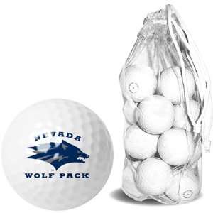  Nevada Wolf Pack NCAA 15 Golf Ball Clear Pack: Sports 
