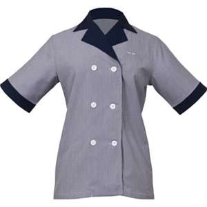 Uniform Works HKTF NAW M Junior Cord Womens Housekeeping Tunic, Navy 
