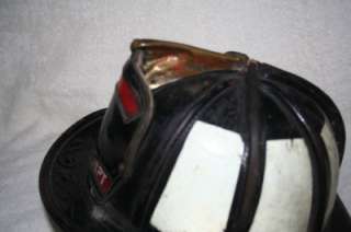 Vintage Cairns Leather Fire Helmet Size Medium  