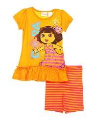 Dora the Explorer Stripey Fun 2 Piece Outfit (Sizes 2T   4T)
