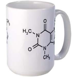 Caffeine Molecule Chemistry Large Mug by CafePress:  