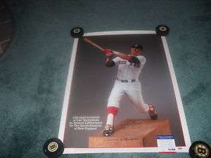 Signed by Both Carl Yastrzemski and Armand Lamontagne Statue 20x28 