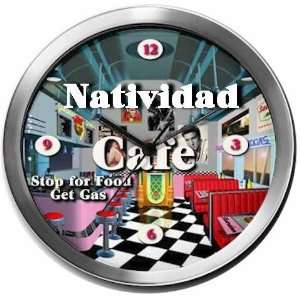  NATIVIDAD 14 Inch Cafe Metal Clock Quartz Movement 