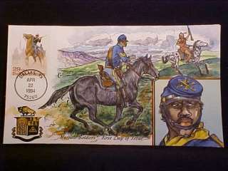   ~ ~ DESIRABLE Collins FDC **STUNNING** BUFFALO SOLDIERS
