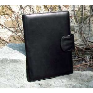  Black Calfskin Leather Portfolio