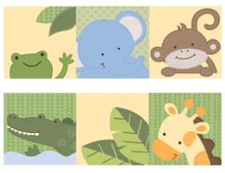 One Purchase receives FOUR Sticker Sheets with Jungle Animals (as 