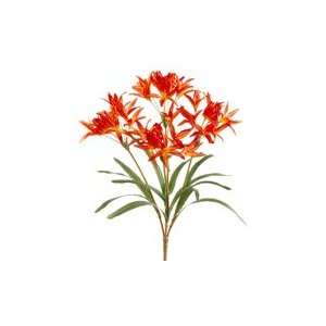  Faux 24 Nerine Lily Bush x4 Orange (Pack of 12) Patio 