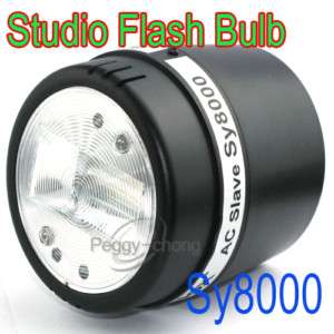 Sy8000 Photo Studio Strobe Light AC Slave Flash Bulb E27 110V 220V 