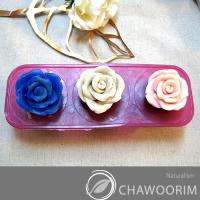 Wholesale Silicone Soap Molds Moulds Graceful Rose 3cav  