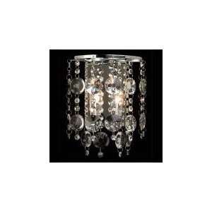   AC405 Crystal Fantasy 2 Light Sconce in Chrome,: Home & Kitchen
