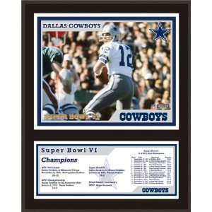 Mounted Memories Dallas Cowboys 12x15 Sublimated Plaque   Super Bowl 