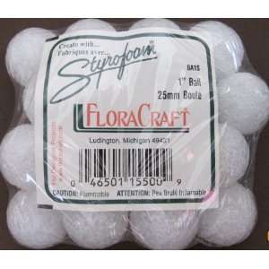  FloraCraft Styrofoam Balls Pack of 16 Each 1 Diameter 