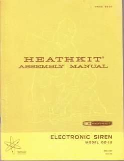 HEATHKIT ASSEMBLY MANUAL   GD 18 ELECTRONIC SIREN  