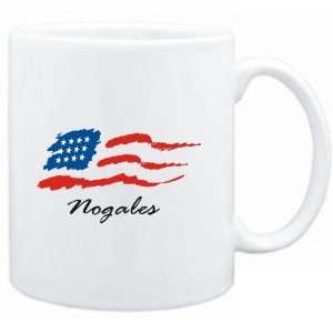  Mug White  Nogales   US Flag  Usa Cities Sports 
