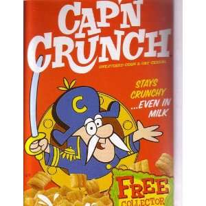Capn Crunch Cereal   VINTAGE STYLE BOX w/ Collectors Cards on Back 