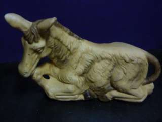 Vintage HOMCO 5599 Nativity Figure Brown Burrow Donkey  