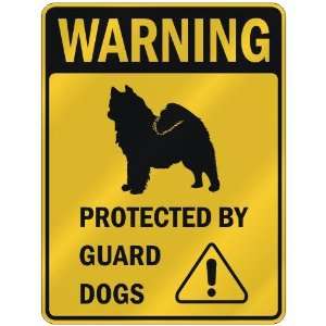   SAMOYED PROTECTED BY GUARD DOGS  PARKING SIGN DOG