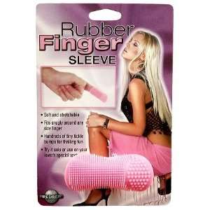  RUBBER FINGER SLEEVE PINK: Health & Personal Care