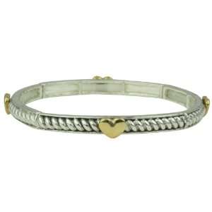 Promise Stretchable Silver Bracelet: Jewelry
