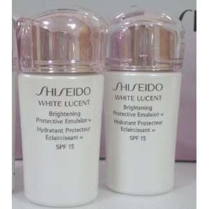 Shiseido White Lucent Brightening Protective Emulsion SPF 15 15ml x 2 