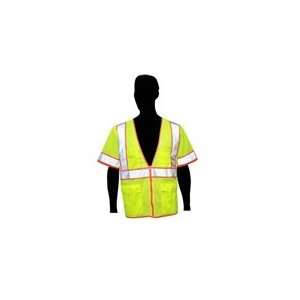Liberty Glove Hivizgard Class 3 Mesh Safety Vest With Sleeves, Orange 
