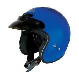  Gmax GM2 Open Face Motorcycle Helmet BLUE XS: Automotive