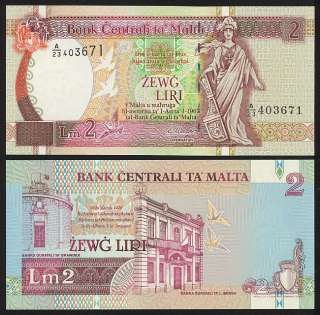 Malta  2 Liri L.1967 (1994) P 45a UNC  