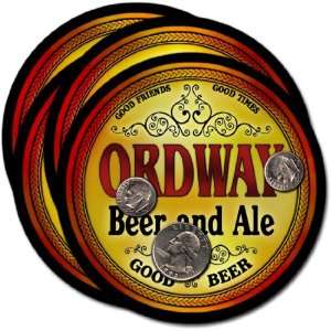  Ordway , CO Beer & Ale Coasters   4pk 