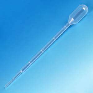  Transfer Pipet, 3.0mL, Small Bulb, Graduated to 1mL, 140mm 