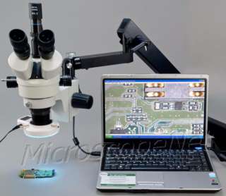 W43CF4 L54P C02 Binocular Stereo Microscope with Boom Stand Image 8