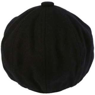   Wool Button Duck Bill Curved Ivy Cabby Driver Hat Cap Navy L/XL  