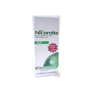  Nicorette Stop Smoking Aid Gum 2mg Mint, 50 pieces: Health 