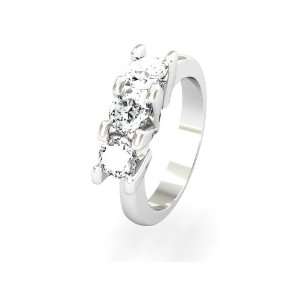  18Carati Trilogy ring 0.75 ct.   TR0010 5: Jewelry