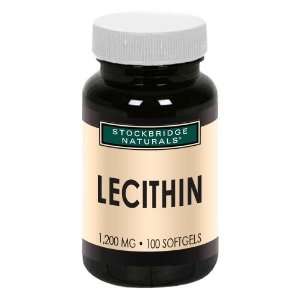  Stockbridge Naturals   Lecithin   1,   100 softgels 