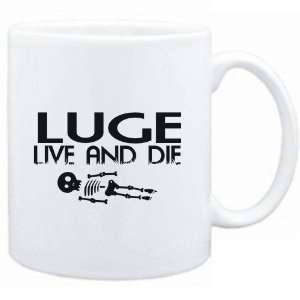  Mug White  Luge  LIVE AND DIE  Sports: Sports 