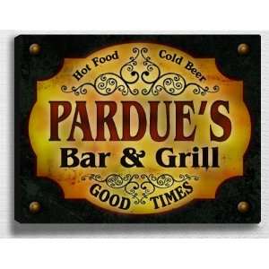  Pardues Bar & Grill 14 x 11 Collectible Stretched 